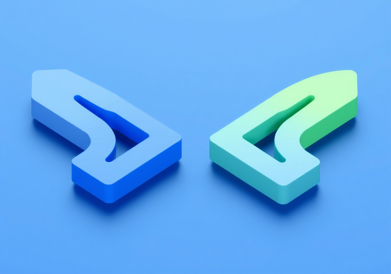 Dashboard showing A/B test split between two landing page variants with real-time click metrics